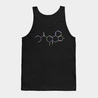 LSD Kawaii Pastel Rainbow Molecule Tank Top